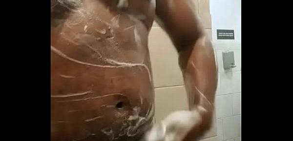  Hitting the shower after the gym